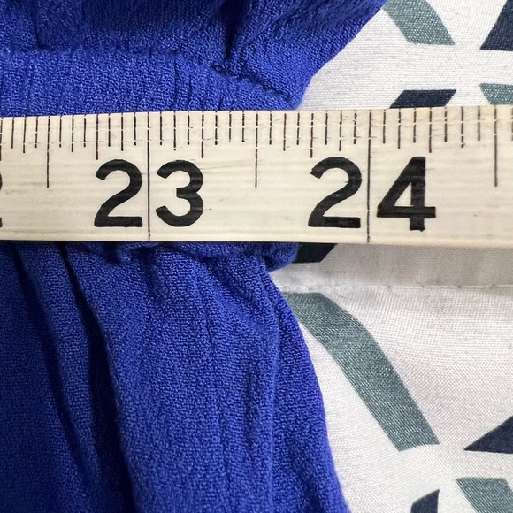 Old Navy Long Maxi Dress Tie Front Ruffle XL Truest Violet Short Sleeve NWT - Picture 11 of 12